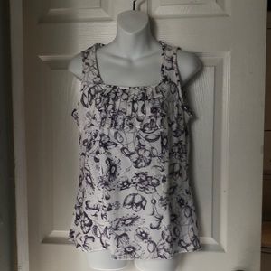 Gap sleeveless cotton/linen top